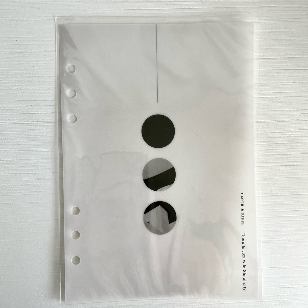 Cloth & Paper 3 Circle A5 Vellum Dashboard